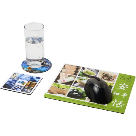 Ensemble de tapis de souris et sous-verre Q-Mat®