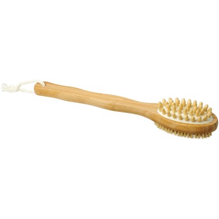 Brosse de douche et masseur double-fonction en bambou Orion
