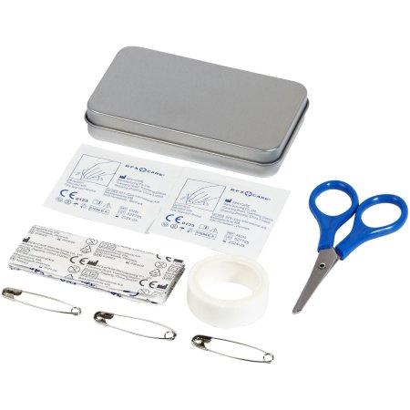 Boîte de premiers soins en métal 12 pièces Vincent