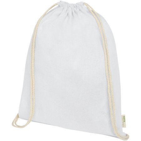 Sacs à dos personnalisés en coton biologique Orissa 100 g/m² GOTS 