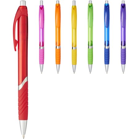 Stylo à bille avec grip en caoutchouc Turbo