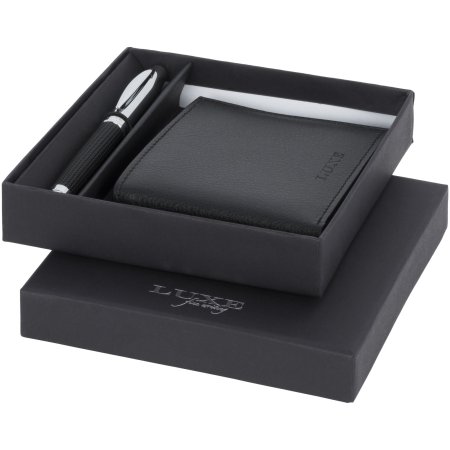 Stylo bille avec coffret cadeau portefeuille Baritone