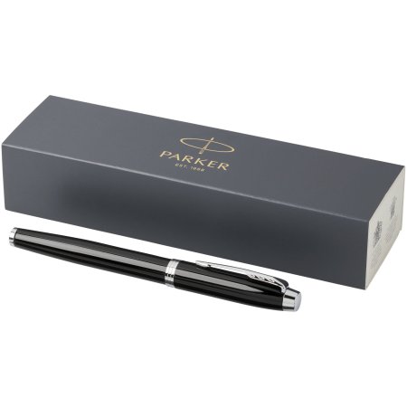 Stylo roller IM Parker en métal - Avec coffret cadeau