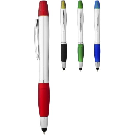 Stylo bille avec fonction stylet et surligneur Nash