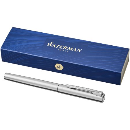 Waterman Expert Stylo roller, Laqué gris métallique et bleu