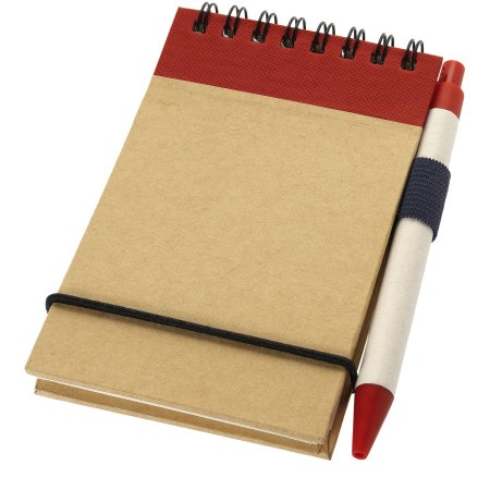 Bloc-notes recyclé format A7 avec stylo Zuse