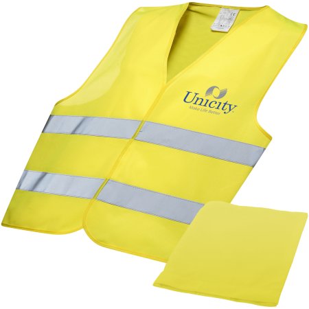 Gilet de sécurité dans une pochette pour usage professionnel Watch-out