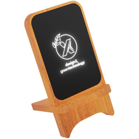 Socle en bois sans fil à illumination SCX.design W16 de 10 W