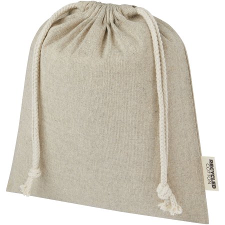 Sac cadeau moyen Pheebs en coton recyclé GRS 150 g/m² de 1,5 L