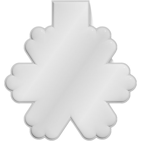 Aimant réfléchissant RFX™ en TPU en forme de flocon de neige 