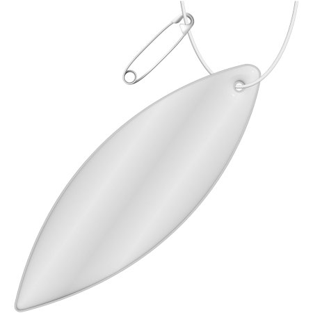 Attache réfléchissante RFX™ en PVC en forme d'ellipse