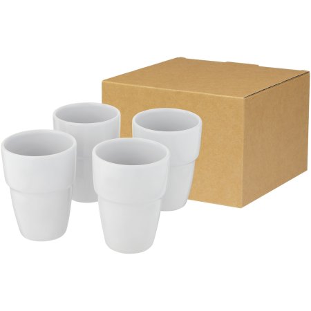 Coffret cadeau Staki de 4 mugs empilables 280 ml