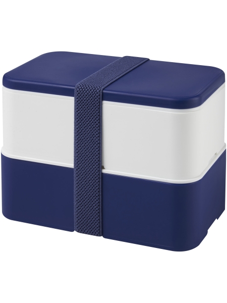 Lunch box MIYO - A deux blocs avec élastique en PET recyclé