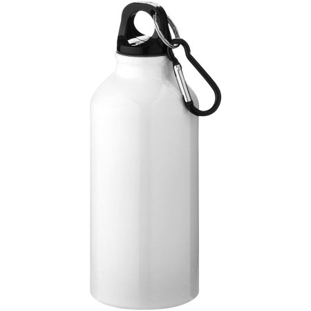 Bouteille d'eau Oregon 400 ml en aluminium recyclé et mousqueton 