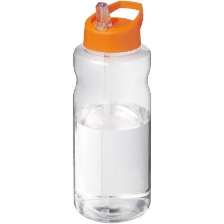 Bouteille de sport H2O Active® Big Base de 1 litre - Fabriquée en PET recyclable avec couvercle à bec verseur