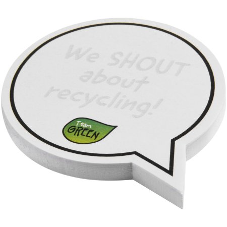 Post-its recyclés Sticky-Mate® - En forme de bulle