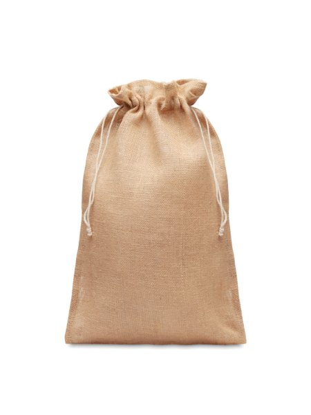 Grand sac cadeau en jute 30x47