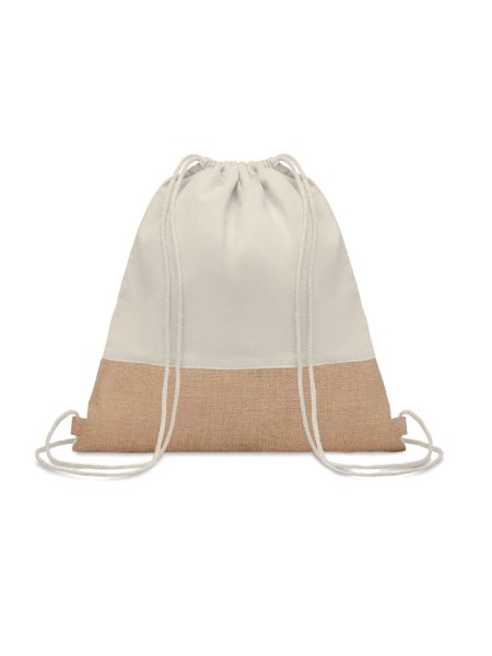 Sac à cordon avec détails jute