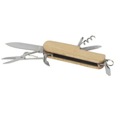 Couteau de poche Richard en bois à 7 fonctions
