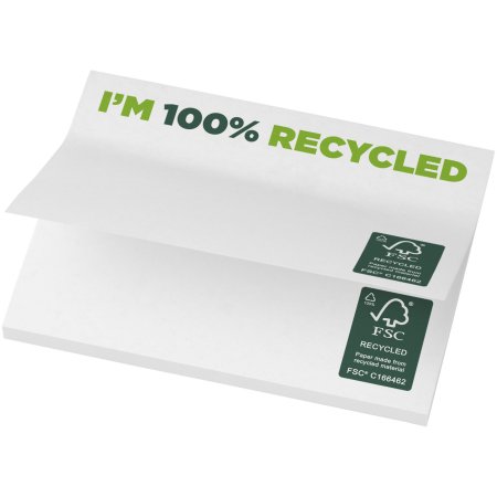 Notes autocollantes recyclées 100 x 75 mm Sticky-Mate®