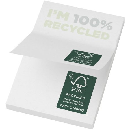 Notes autocollantes recyclées 50 x 75 mm Sticky-Mate®