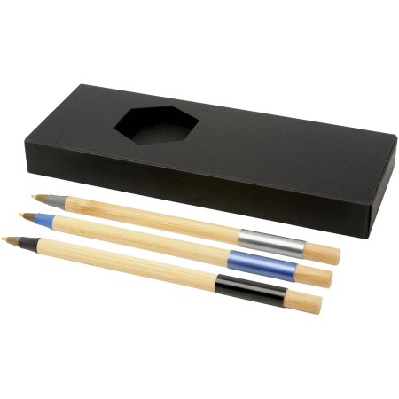 Parure Kerf de stylos en bambou, 3 pièces