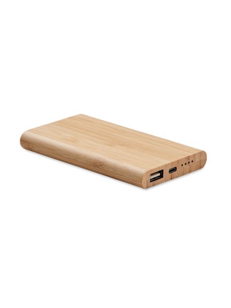 Powerbank bambou type-C - De 4000 mAh