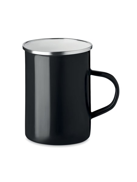 Tasse en métal couche d'émail