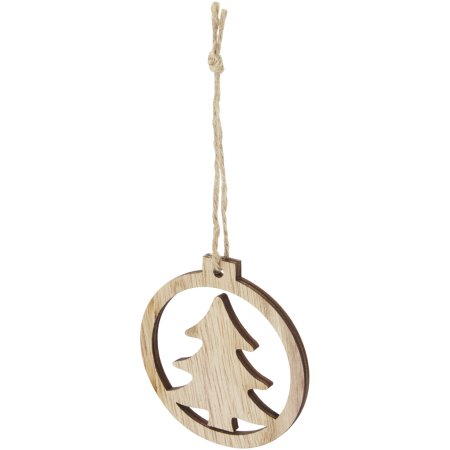 Décoration d'arbre Natall en bois