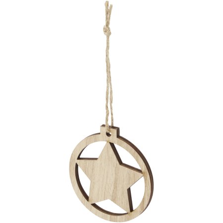 Décoration en bois Natall en forme d'étoile