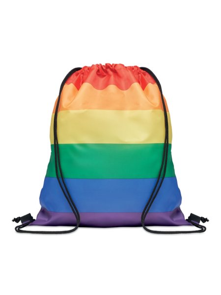 Sac à cordon arc-en-ciel RPET