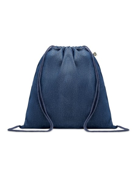 Sac à cordon en denim recyclé