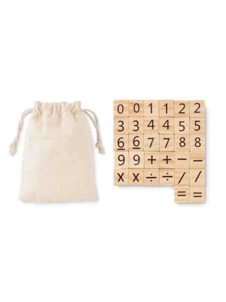 Jeu de comptage éducatif en boi