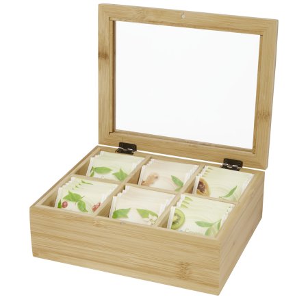 Boîte à thé Ocre en bambou