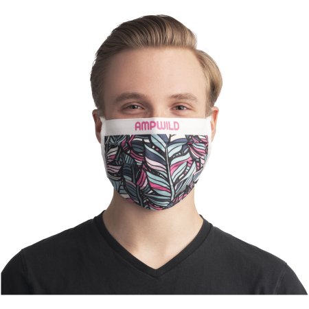 Masque réutilisable avec sublimation et attaches cordon