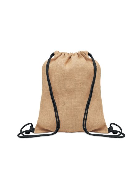 Sac à cordon en jute