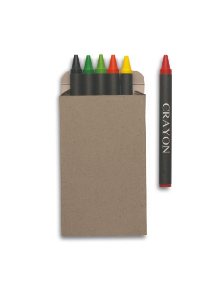 Etui 6 crayons cire