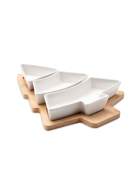 Plats de service de Noël