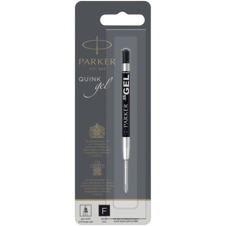 Cartouche pour stylo bille Parker écriture Gel - Avec pointe de 0,5 mm