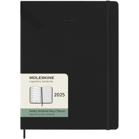 Agenda XL hebdomadaire 12 mois Moleskine à couverture rigide