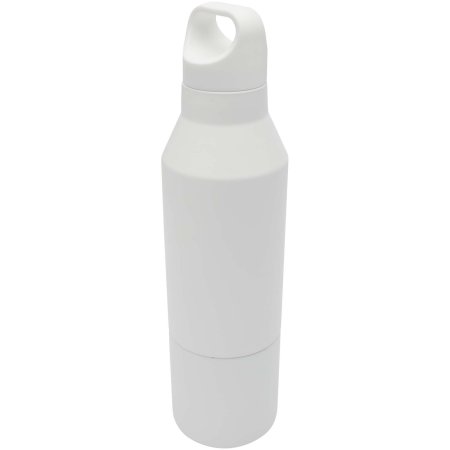 Bouteille isotherme Odessy de 600 ml en acier inoxydable recyclé RCS avec gobelet de 300 ml