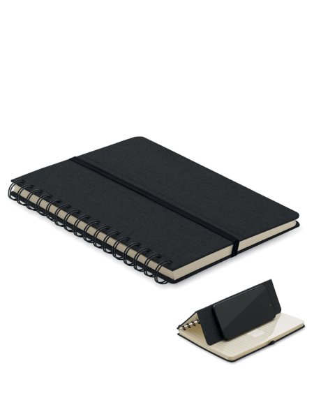 Cahier A5 support de téléphone