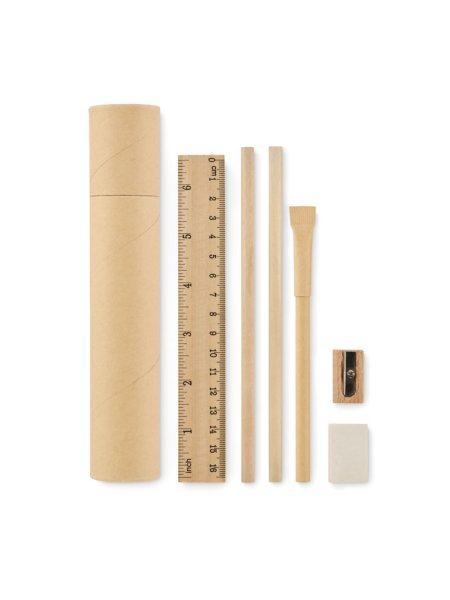 Set d'écriture tube en papier