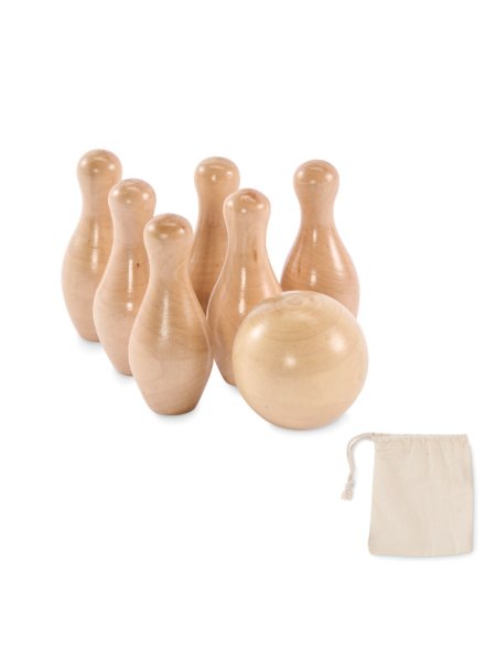 Mini jeu de quilles en pin