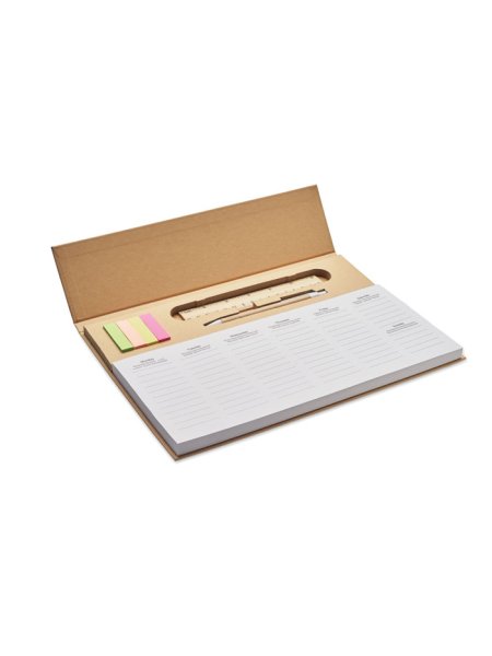 Agenda hebdomadaire de bureau