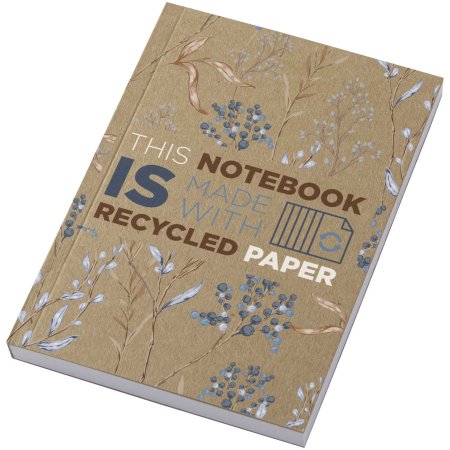 Carnet A6 à couverture souple recyclée en kraft Novella Austen avec 100 feuilles