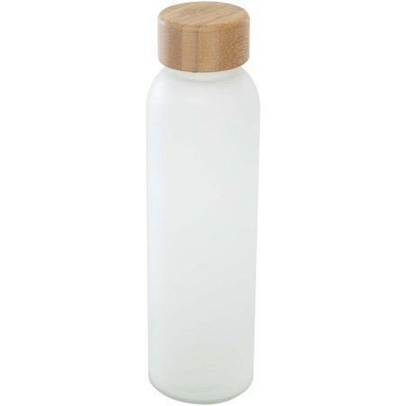 Bouteille en verre sodocalcique mat Lume de 500 ml avec couvercle en bambou 