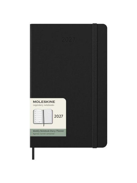 Agenda L hebdomadaire 12 mois Moleskine à couverture rigide