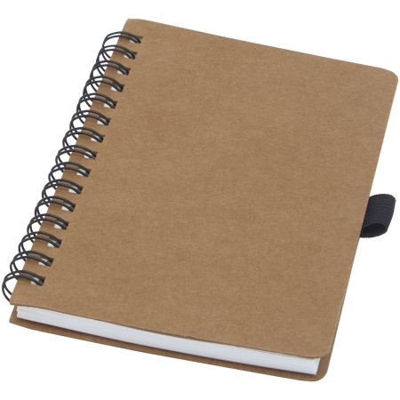 Carnet Cobble A6 à spirales - Fabriqué en carton recyclé avec papier de pierre