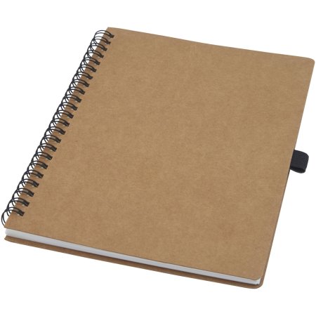 Carnet personnalisable Desk-Mate® A6 à spirales avec couverture rigide